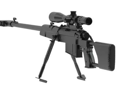 Zastava M93 Black Arrow Anti-materiel Rifle  3D model