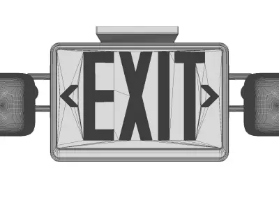 Exit Sign 3D model