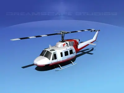 Bell 212 Critical Flight 3D model