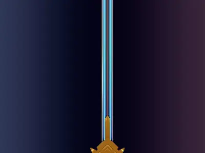 Minipack swords fantasy LowPoly RPG Low-poly 3D model