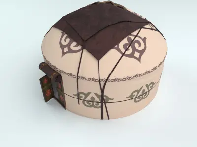 Yurt Nomads tent house 3D model