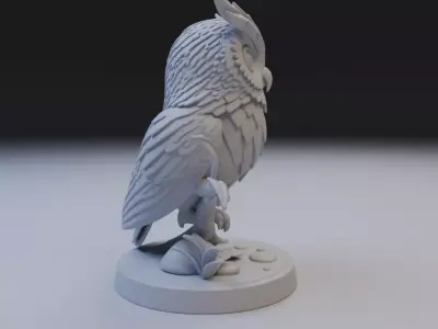owl of wisdom 3D print model