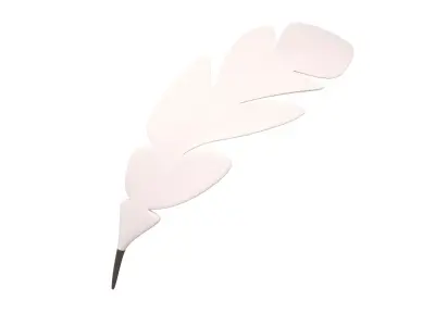 Feather Pen v1 005 Low-poly 3D model