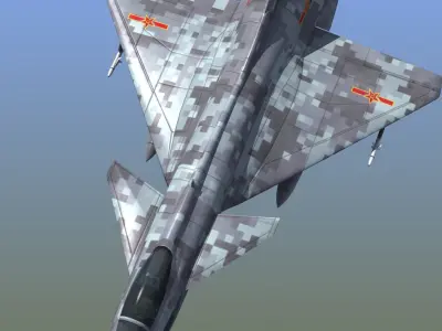 Chengdu J-10 Firebird 3D model