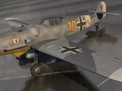 Messerschmitt Bf-109 G-6 Gustav 3D model