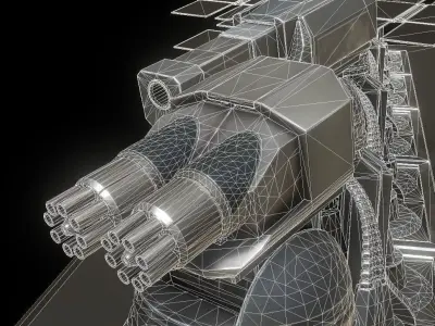 Futuristic Tower Collection Low-poly 3D model