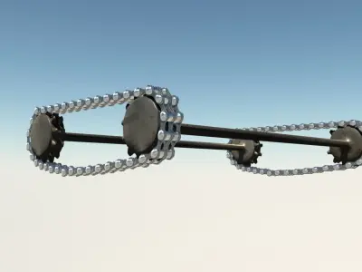 Chain Cogs Free 3D model