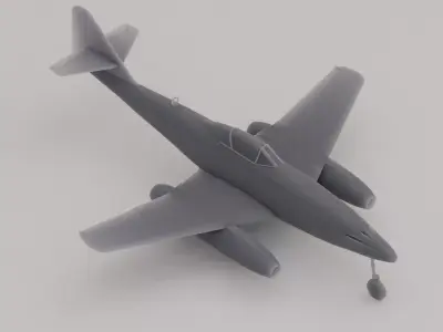 Messerschmitt Me 262 Jet Fighter Germany WWII 1944 3D print model