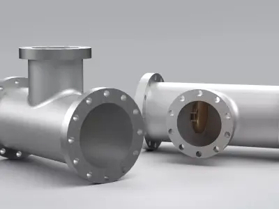 Check Valve Low-poly 3D model