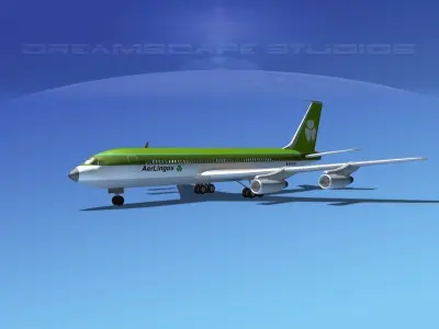 Boeing 707 Aer Lingus 3D model