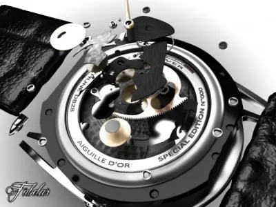 Watch mechanism 3D model