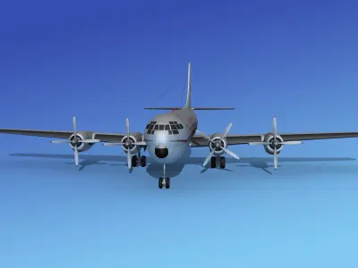 Boeing 377 American Airlines 3D model