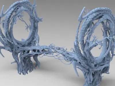 King Arthur Vine Tree 1 3D model