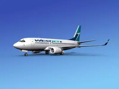 Boeing 737-700ER West Jet 3D model
