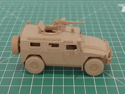 GAZ-2330 Tigr Armored Truck Russian Army Vehicle 3D print model
