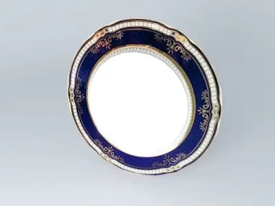 TITANIC 1st Class Gold Dinner Plate Relic Free 3D model