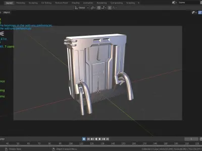 black friday rigged sci-fi door 3d Free 3D model