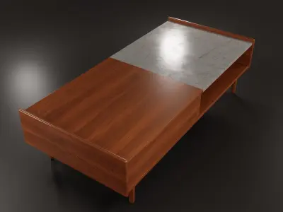 Coffee Table No1 Free low-poly 3D model