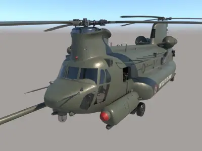 Chinook Helicopter 3D model