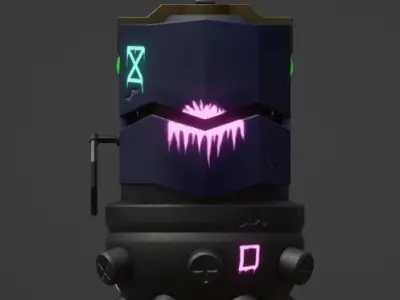 Grenade Jinx from Arcane Lreague of Legends Free low-poly 3D model