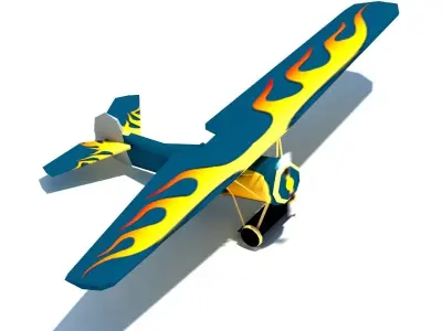  Air Plane Pack 9 Models With LODs Low-poly 3D model