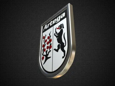 artega logo 3D model