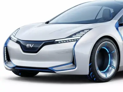 Futuristic Electric Vehicle EV Concept 3D model