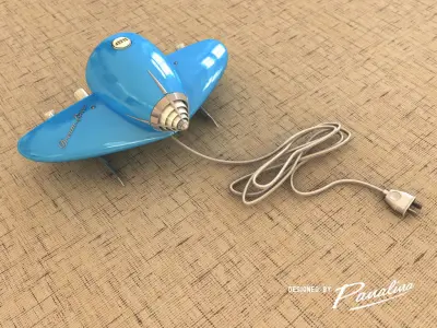 Vintage Clock-Radio DreamLiner - 3d model 3D model