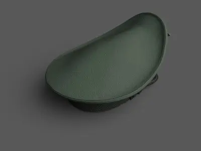 Hat german officer military combat helmet  Low-poly 3D model