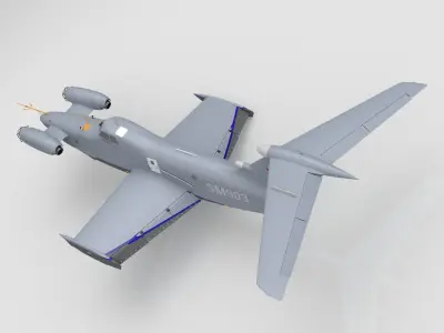 SM-903 scale-analogue Ekranoplan for the Lun program 3D print model