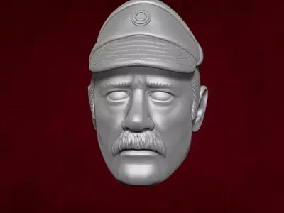 Admiral Pellaeon Star Wars Fan Art STL Files for Action Figures 3D print model