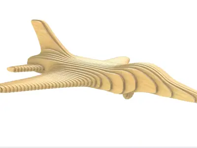 parametric aircraft 3D print model
