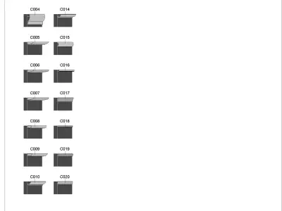 Revit cornices collection historic details 130 profiles 3D model