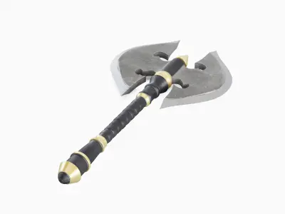 Stylized War Axe 01 Low-poly 3D model