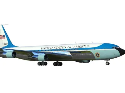 Boeing VC-137 C Air Force One 3D model