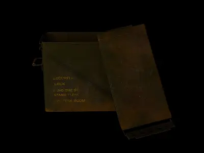 Military iron cans industrial supplies military supplies Low-poly 3D model