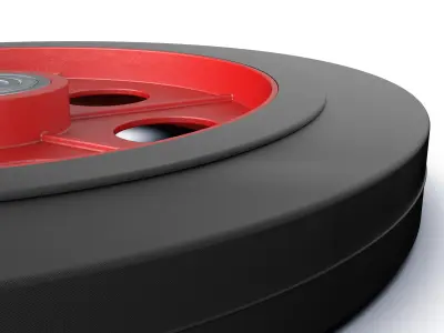 Iron Core Caster Wheel Pack 3D model