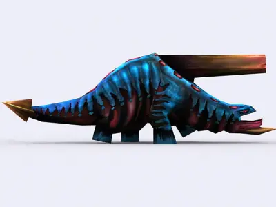 3DRT - Warbeast Monster - Sniper Low-poly 3D model