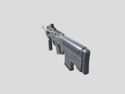 PDR-gun model 3d game ready model Low-poly 3D model Low-poly 3D model