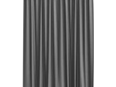  Closed Back Tab Curtain Model, Grey 