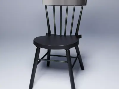 Black Chair NORRARYD Free 3D model