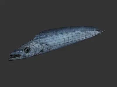 Sea Eel Low-poly 3D model