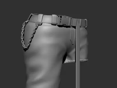 Female Combats Pants 3D model