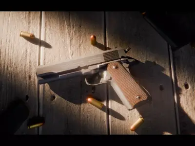 1911A1 Low-poly 3D model
