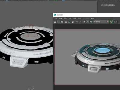 Mechanical turntable 3D model