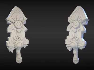 Stylized Sword 01 3D model