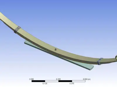 Leaf spring 3d rendering model for engineers 3D model