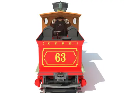 Steam Locomotive 3D model