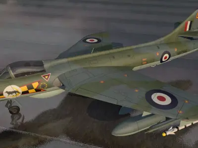 Hawker Hunter F Mk-5 3D model