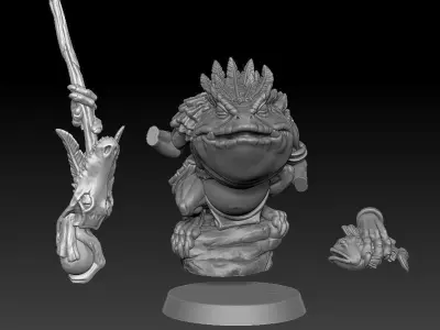 Froglin shaman 3D print model